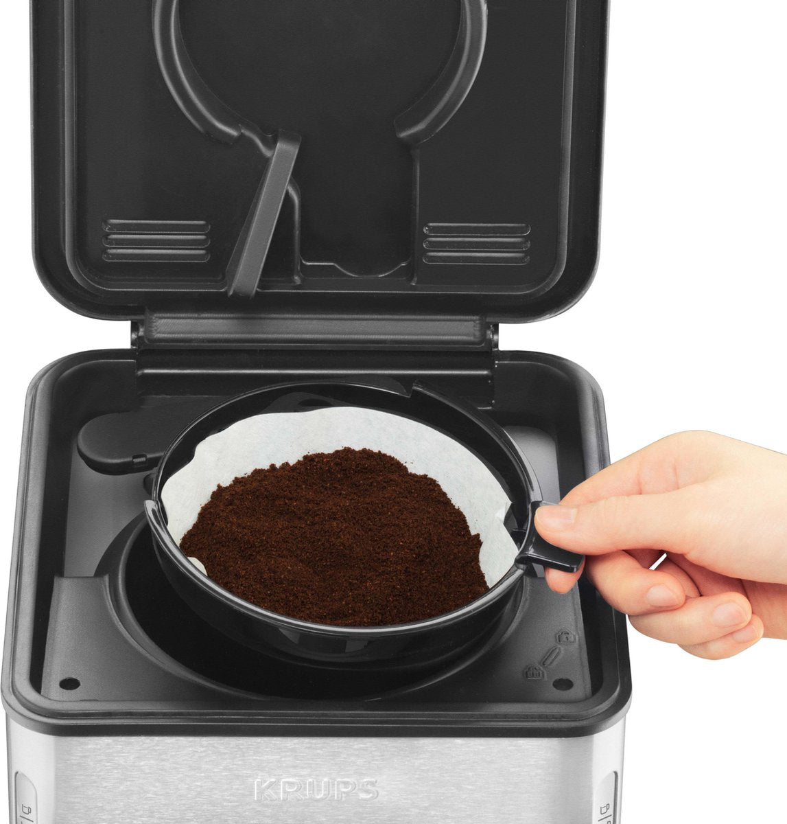 Machine à café filtre Krups KM442D Control Line avec une puissance de 1,25 L