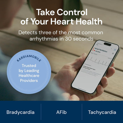 AliveCor KardiaMobile 6L Max EKG-Monitor,FDA-zugelassener Herzmonitor