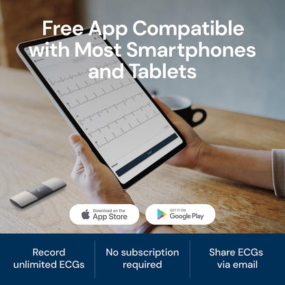 AliveCor KardiaMobile 6L Max EKG-Monitor,FDA-zugelassener Herzmonitor