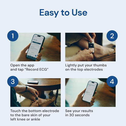 AliveCor KardiaMobile 6L Max EKG-Monitor,FDA-zugelassener Herzmonitor