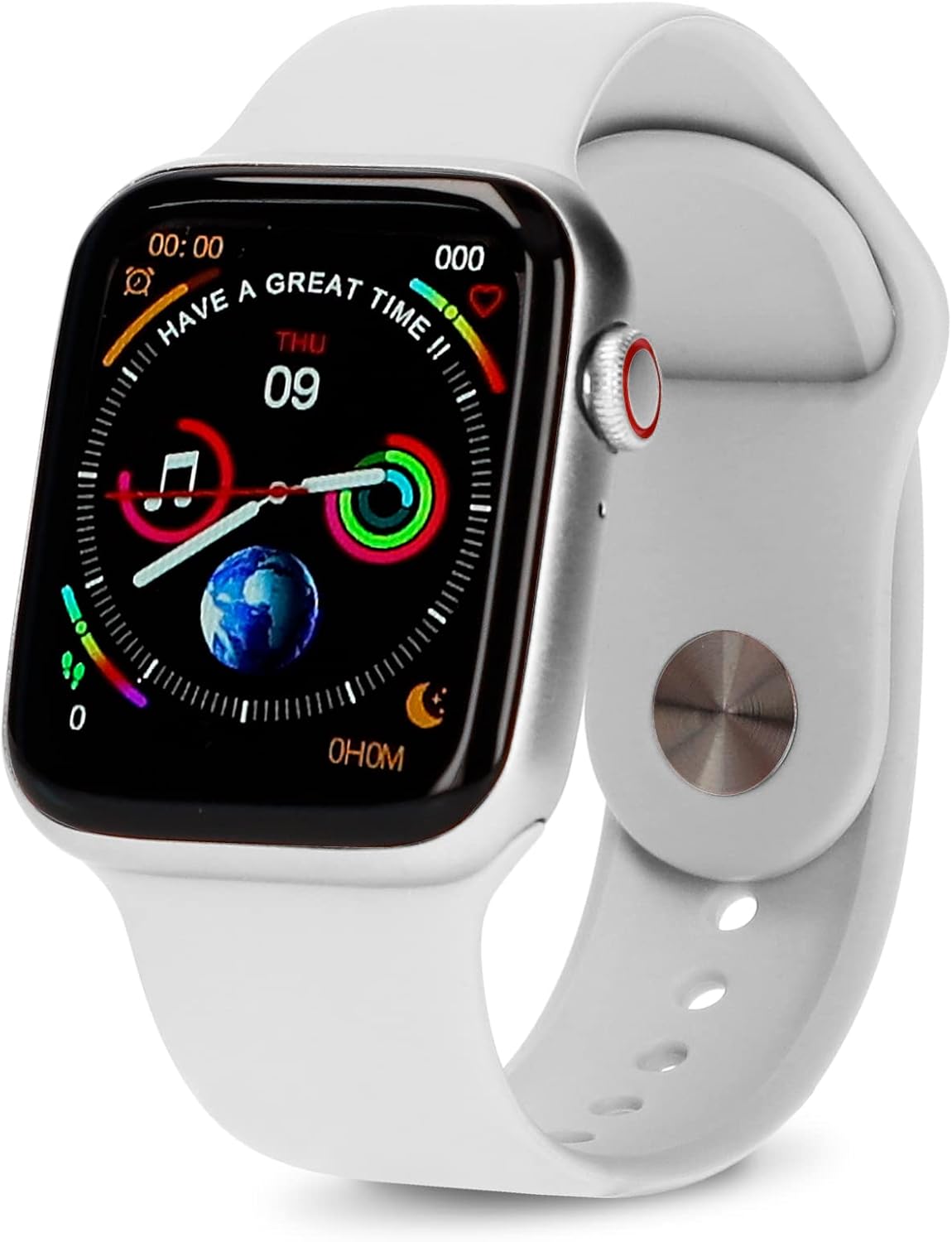 Ksix Urban 2 1,75" 44 mm IPS Bluetooth Smart Watch Herzfrequenz mit Schlafmonitor - Weiß