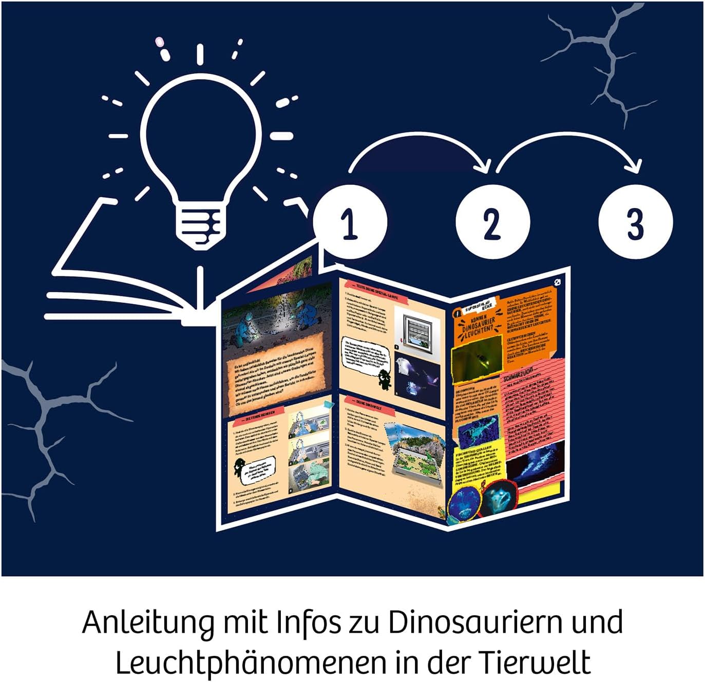 KOSMOS 654276 Fun Science Schwarzlicht-Expedition, Ausgrabungsset,
