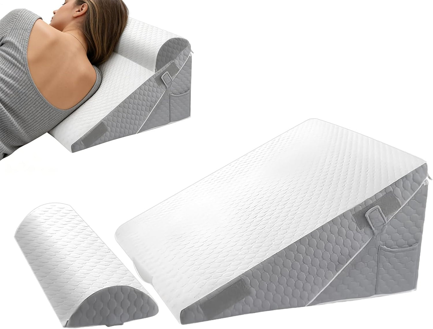 Kissenkeile Für Den Schlaf Verstellbares Ergonomisches Kissen Zur Linderung  Kissen Zur Linderung Weiß
