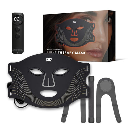 KU2 LED Gesichtsmaske mit 7 Lichtmodi  180 LEDs für Anti Aging