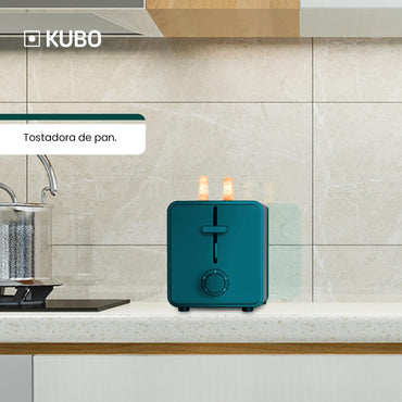 Kubo Toaster, Edelstahl, 2 extra lange breite Schlitze, 1400 W, 5 Röststufen
