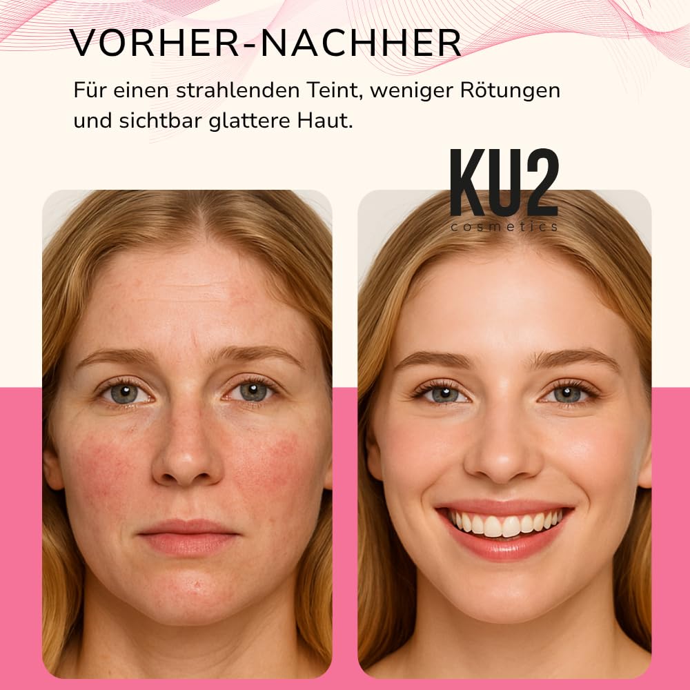 KU2 LED Gesichtsmaske mit 7 Lichtmodi  180 LEDs für Anti Aging