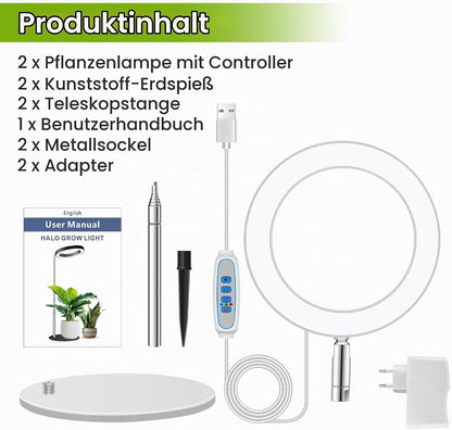 Kullsinss Pflanzenlampe led Vollspektrum, 94 CM mit 80 LEDs,3 Lichter Modi (2 Stück) 