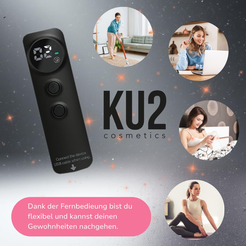KU2 LED Gesichtsmaske mit 7 Lichtmodi  180 LEDs für Anti Aging