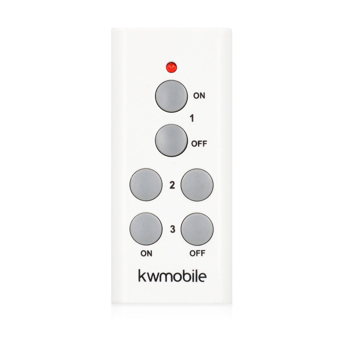 kwmobile 3x Funk Lampenfassung E27-30m Reichweite mit Fernbedienung,Weiß