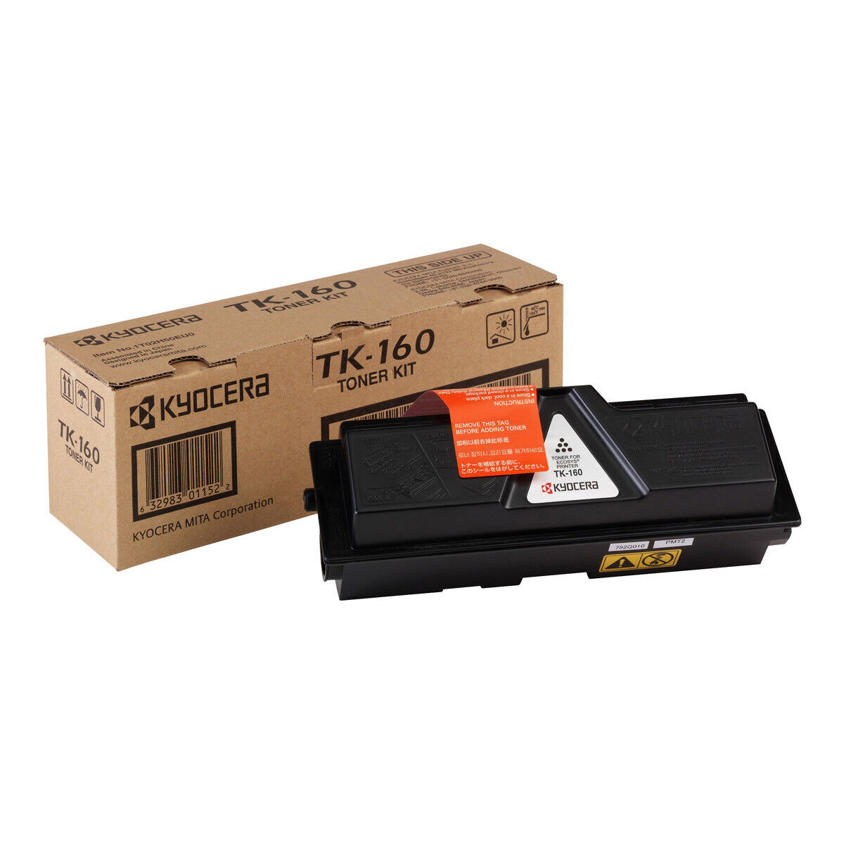 Cartouche de toner noire d'origine Kyocera TK-160 pour ECOSYS P2035d, FS-1120D. 2500 S
