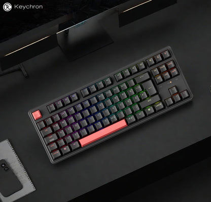 Keychron C3 Pro QMK/VIA Mechanische Tastatur, Kabelgebunden, Programmierbar, 87 Tasten