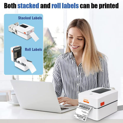 LVYUAN DHL Etikettendrucker, 4x6 Mobile Thermo Etiketten Drucker,203DPI