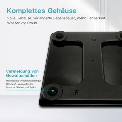 LONGFIAN Intelligente Waage für Körperfettwaage,Personenwaage mit APP