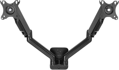 LogiLink BP0146 - Monitorwandhalterung 2-Fach, 17–32", Gasdruckfeder, 90–540 mm, Schwarz