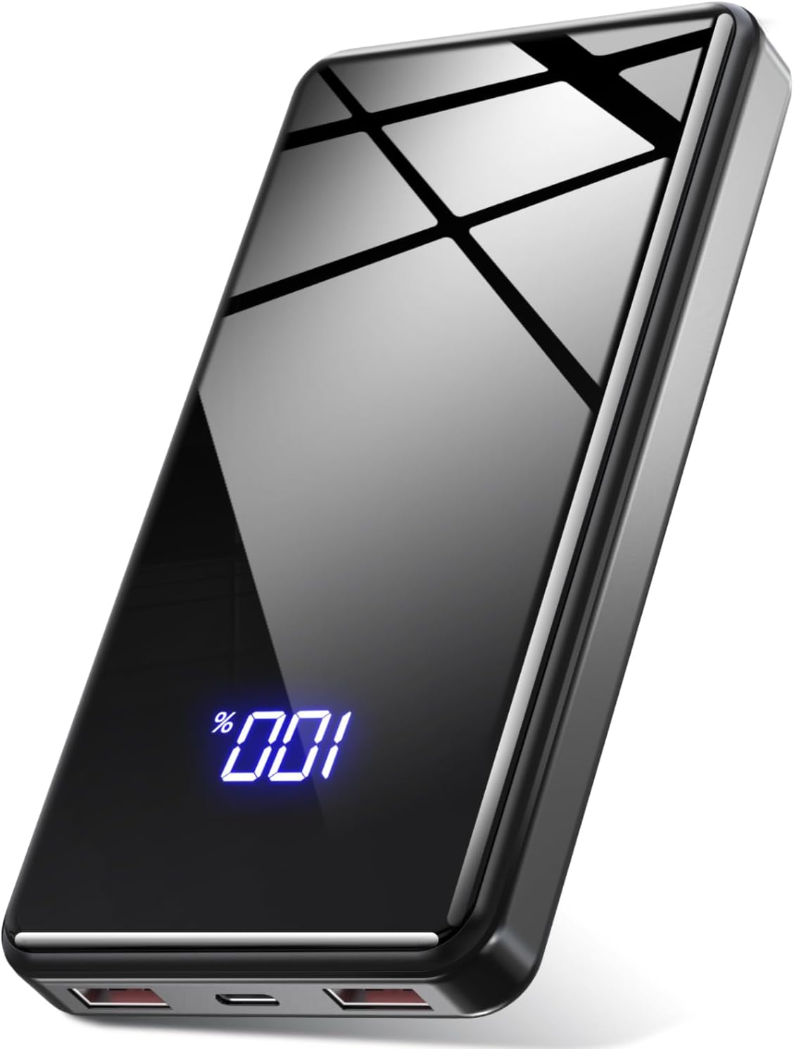 Lazci Power Bank, 20,000mAh Powerbank 22,5W mit USB-C Schwarz