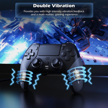 LATEC Controller für PS4, Wireless Controller für PS-4/Pro/Slim,Doppelter Vibration, Turbo