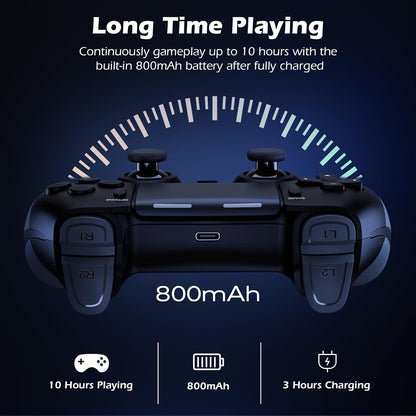 LATEC Controller für PS4, Wireless Controller für PS-4/Pro/Slim,Doppelter Vibration, Turbo