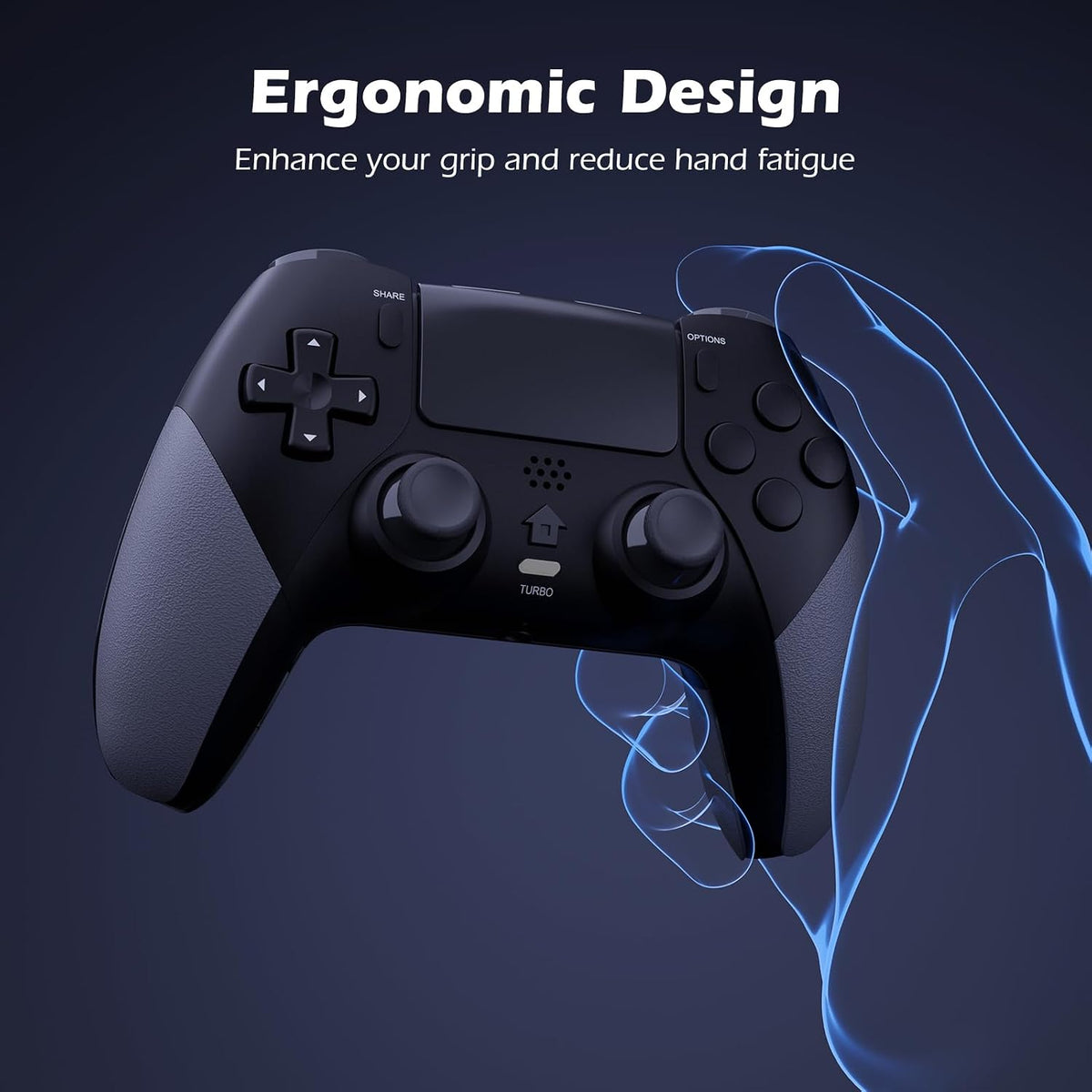 LATEC Controller für PS4, Wireless Controller für PS-4/Pro/Slim,Doppelter Vibration, Turbo