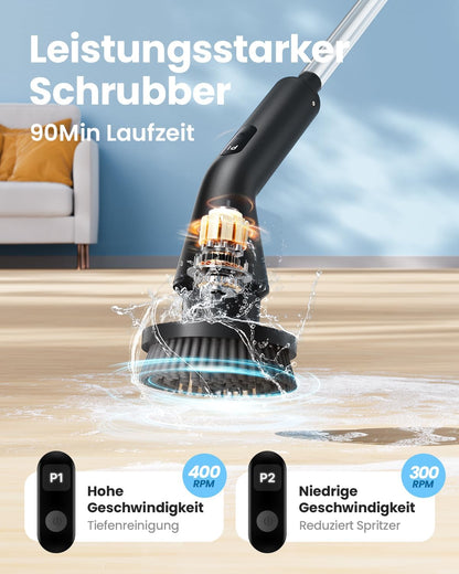 Leebein Elektrische Reinigungsbürste, 7 in 1 Spin Scrubber, IPX7