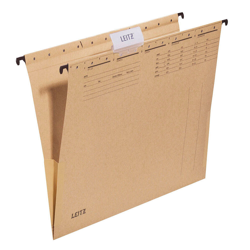 LEITZ Hängetaschen ALPHA® 1916 brun naturel 25 pièces