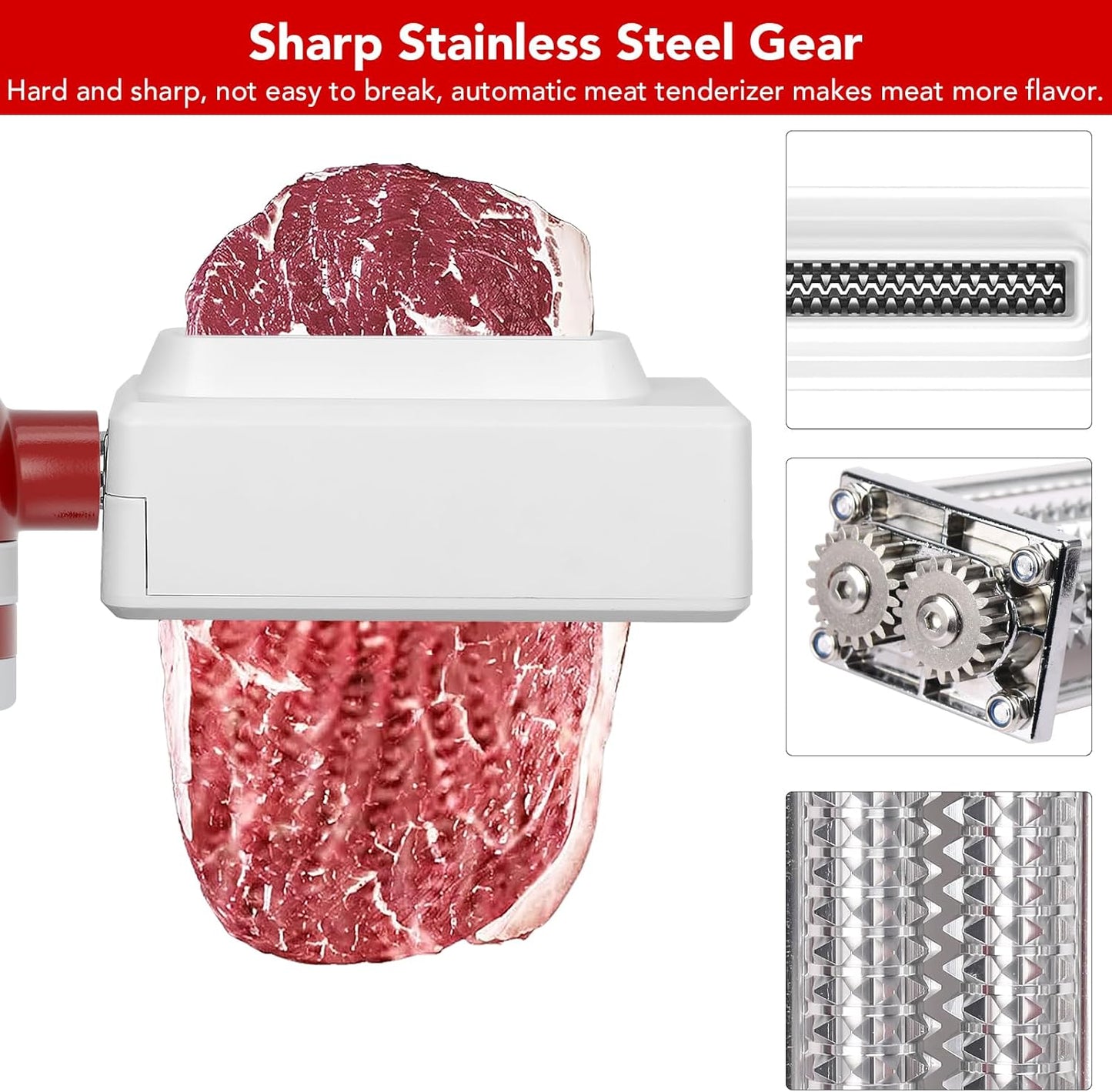LETOMS Fleischzerkleinerer-Aufsatz für alle KitchenAid Standmixer