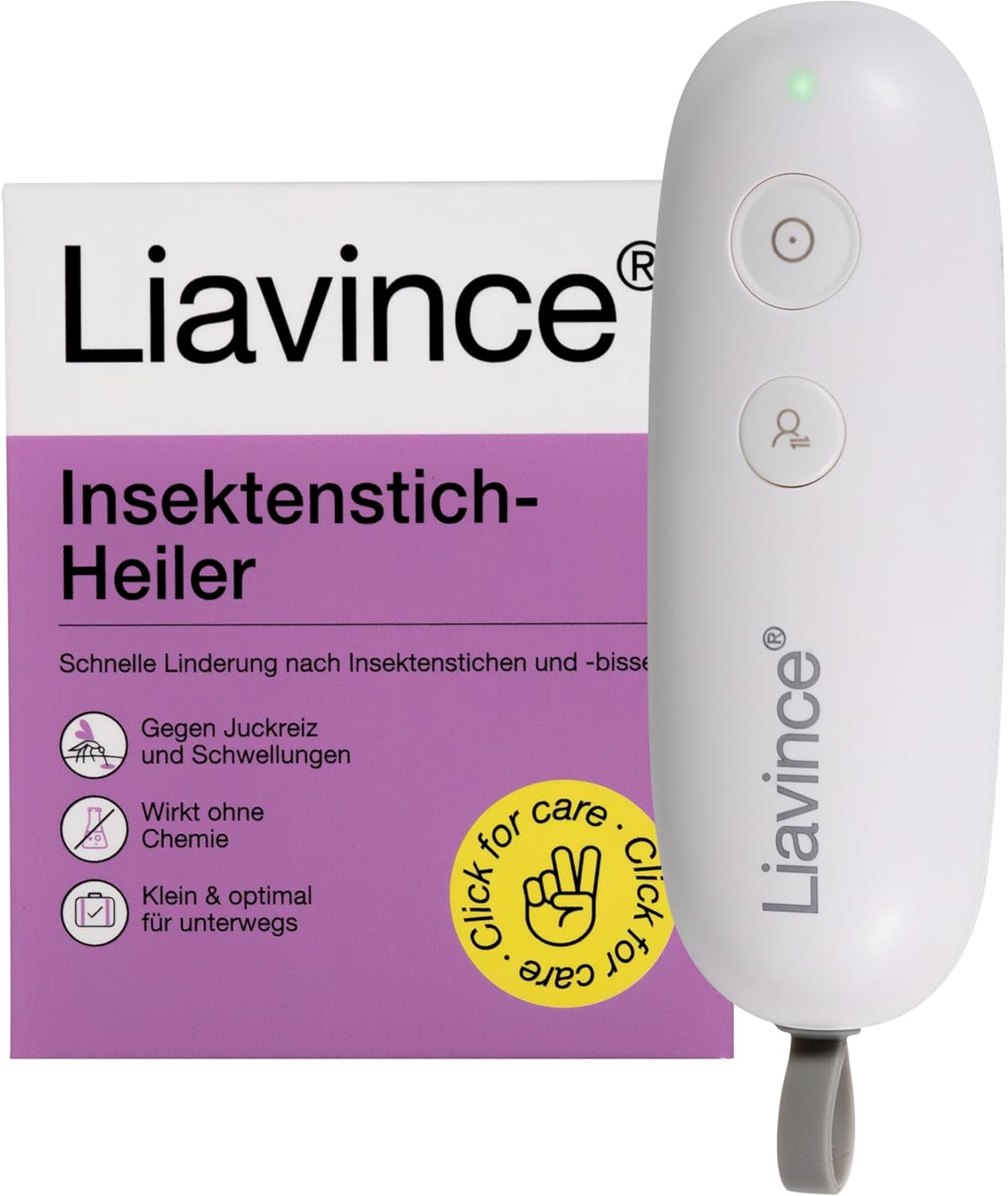Liavince Insektenstich-Heiler, Insektenstich-Stift, Mückenstich Hitzestift,Wärmestift gegen Juckreiz/Schwellungen