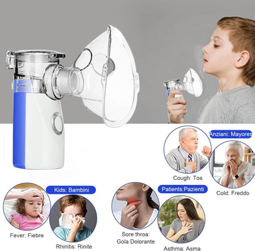 LIFOCI Inhaliergerät Tragbar mit Mundstück und 2 Maske USB