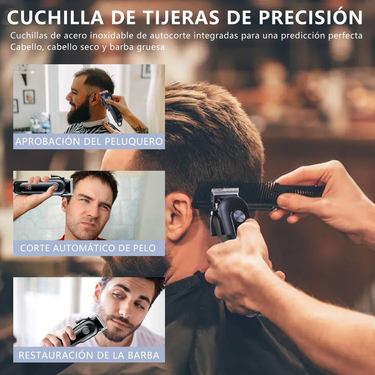 Machine de coupe de cheveux pour cheveux, sèche-cheveux, avec écran LCD, coupe, USB, sèche-cheveux électrique, pour le soin des cheveux et sèche-cheveux