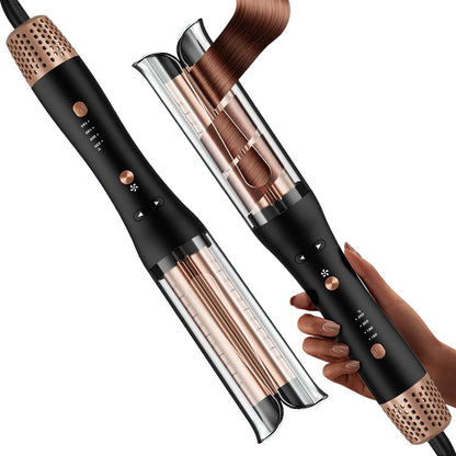 Lookmate Automatischer Lockenstab mit Kaltluft, 32 mm,4 Temp. Ionen Tech.Roségold