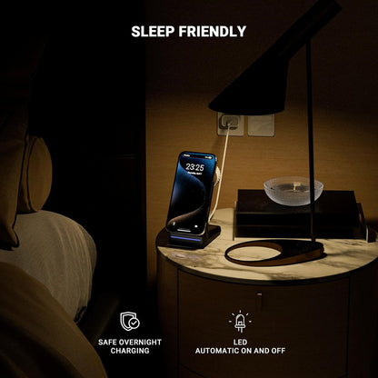 LTLIUU 3 in 1 Wireless Charging Station for Apple Devices, 15W Fast Mag-Safe Charger