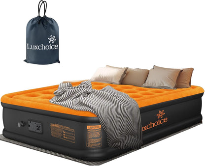 Luxchoice Luftbett Luftmatratze Selbstaufblasend 2 Personen mit Integrierter Elektrischer Pumpe
