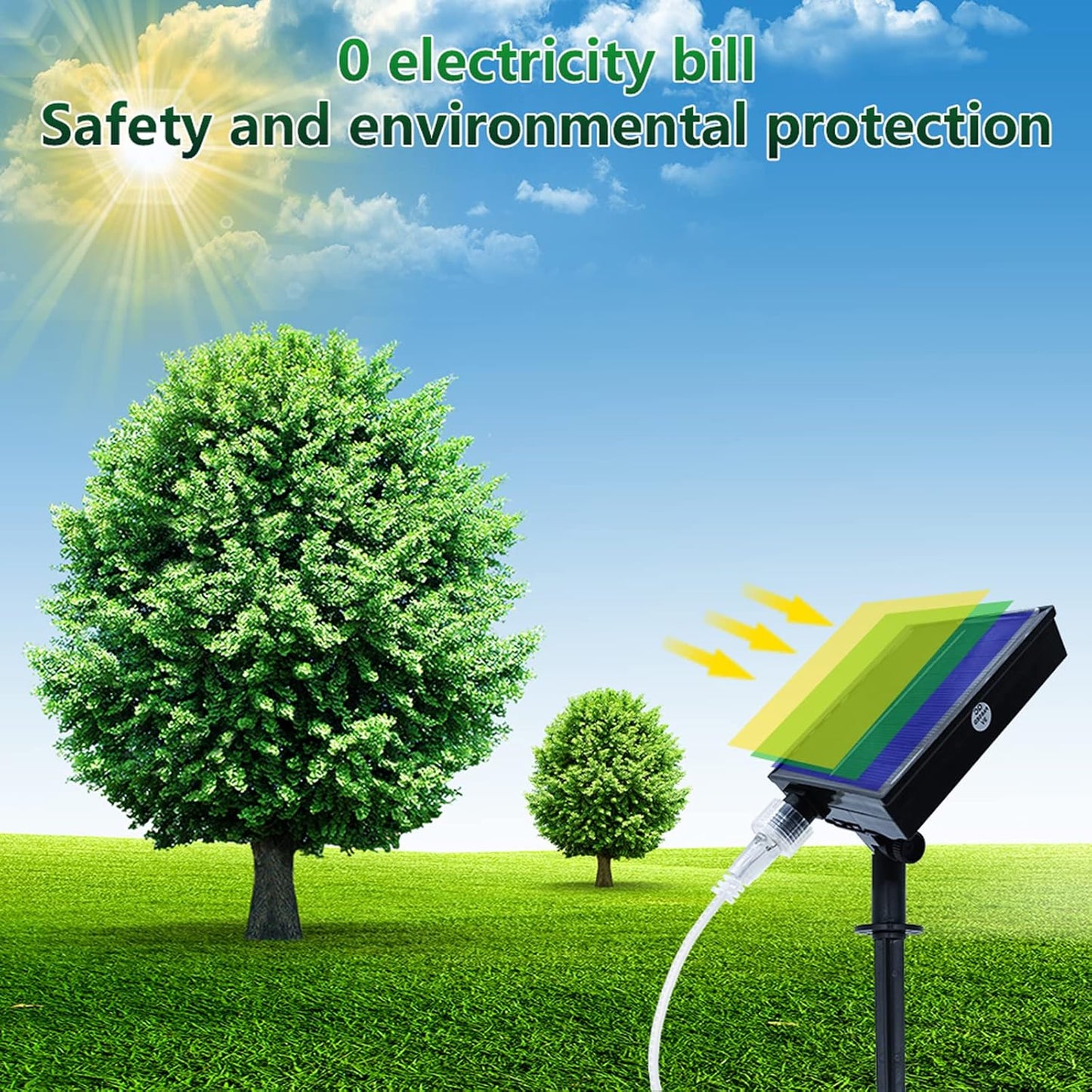 Solar LED Streifen, 5m LED Strip IP67 Wasserdichter, Dimmbare, USB-Stromkabel