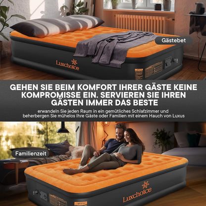 Luxchoice Luftbett Aufblasbare Matratze 1 Person mit Integrierte Pumpe 190×99×40cm