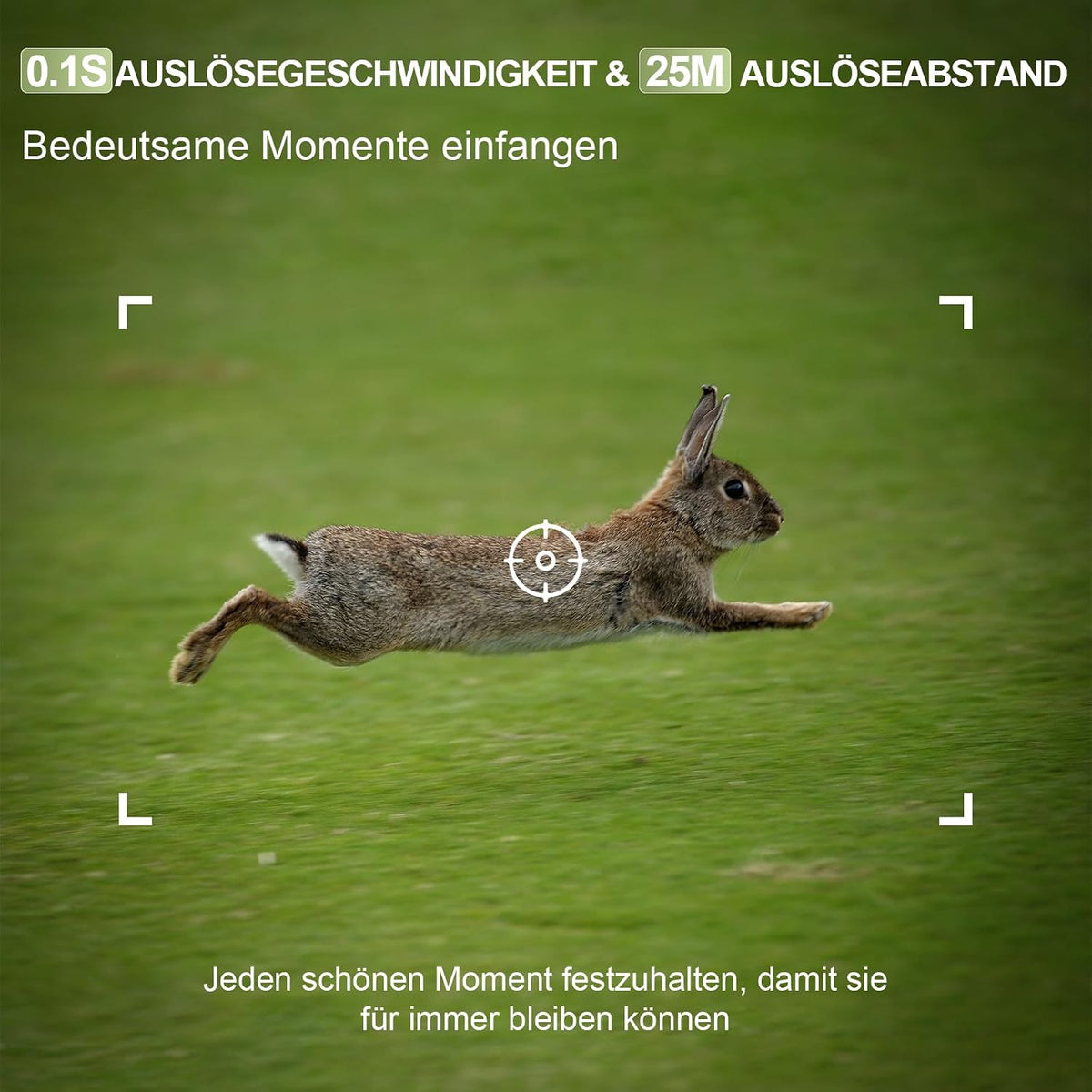 Lutranstra Wildkamera, 4K Video, 60MP, WLAN mit Handyübertragung APP, Bewegungssensor