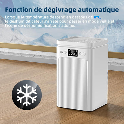 HY25 Luftentfeuchter, 2,2 l, elektrisch, tragbar, automatische Abschaltung, Timer 6/8/10 Stunden