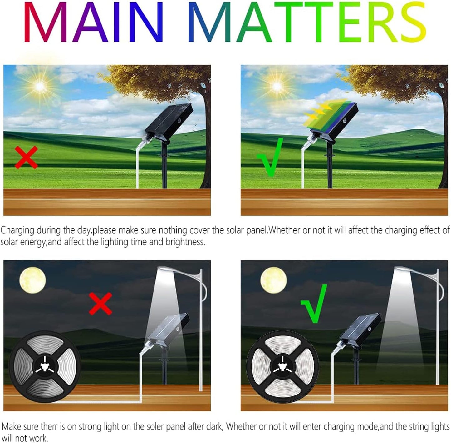 Solar LED Streifen, 5m LED Strip IP67 Wasserdichter, Dimmbare, USB-Stromkabel