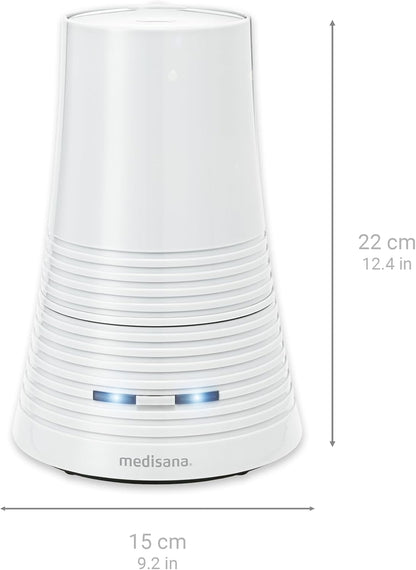 Medisana AH 662 Ultraschall Airbefeuchter Purificateur d'air 900 ml 15 Stunden Laufzeit, Blanc