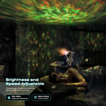 Astronauten Sternenhimmel Projektor mit Fernbedienung Weiß