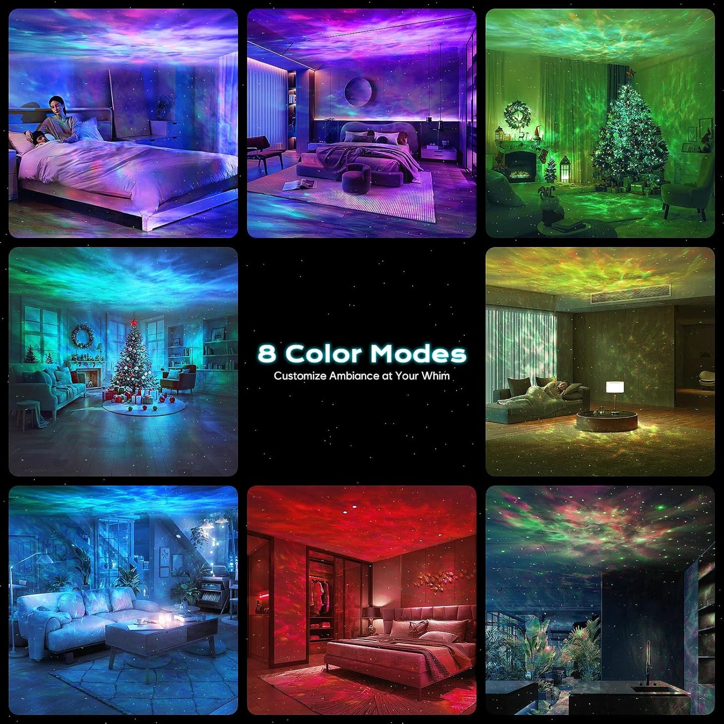 Astronauten Sternenhimmel Projektor mit Fernbedienung Weiß