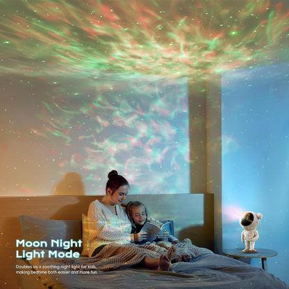 Astronauten Sternenhimmel Projektor mit Fernbedienung Weiß