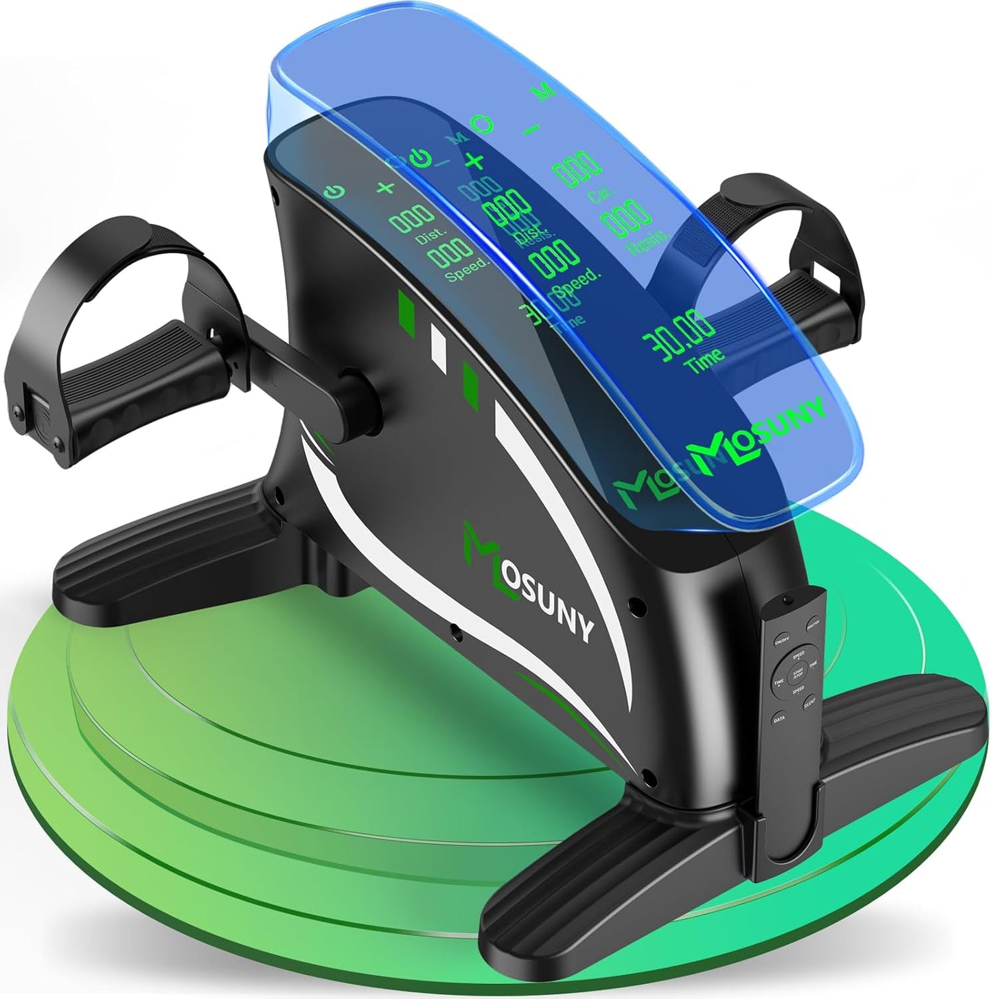 Mosuny Mini-Heimtrainer, Elektrischer  mit 15 einstellbaren Geschwindigkeiten,Fernbedienung