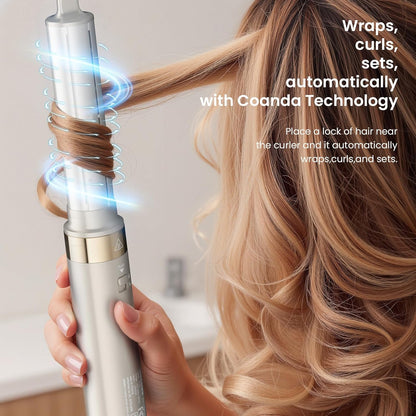 MESCOMB 5 in 1 Airstyler & Hairstyler Set Ionen Föhn, Auto Lockenstab & Volumenbürste
