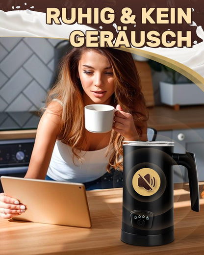 Milchaufschäumer Elektrisch 4-in-1, 400W  für Heißer und Kalter Milchschaum