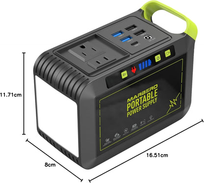 MARBERO Tragbare Powerstation 24000mAh, Tragbarer Generator 88,8Wh