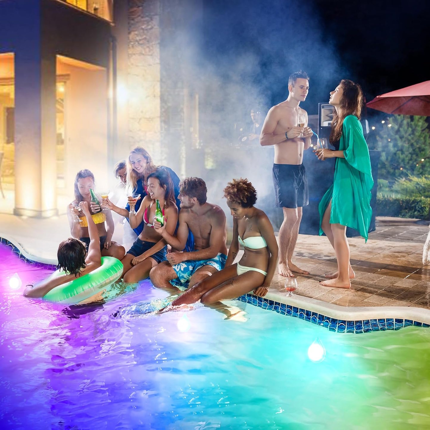 Pompe de piscine Mexllex 15 W, protection IP68, étanche, avec aimant et contrôle par application