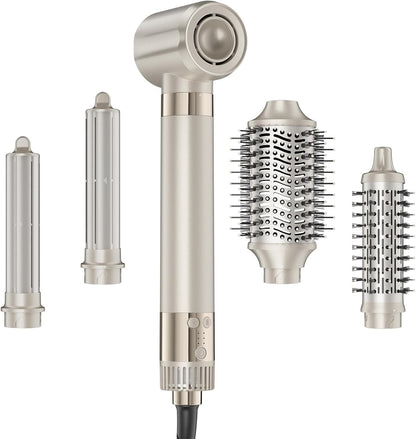 MESCOMB 5 in 1 Airstyler & Hairstyler Set Ionen Föhn, Auto Lockenstab & Volumenbürste