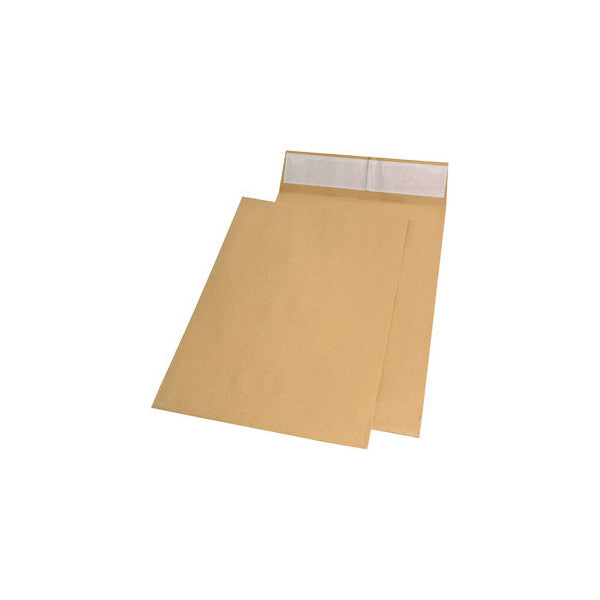 MailMedia Faltentaschen E4 ohne Fenster 40mm Falte haftklebend 140g braun 100 Stück