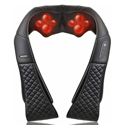 MARNUR Nackenmassagegerät MGS-8801 (8 tasses de massage, barre de réglages, fonction chaleur, adaptateur Kfz, 24W, noir)
