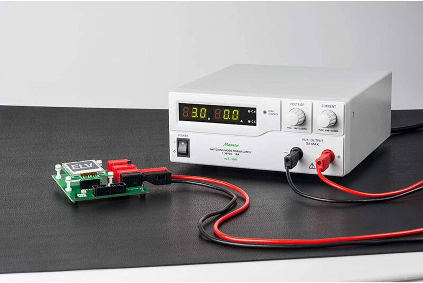 Manson Laborschaltnetzteil HCS-3202 (1-36 V/0-10 A) mit USB-Schnittstelle, programmierbar