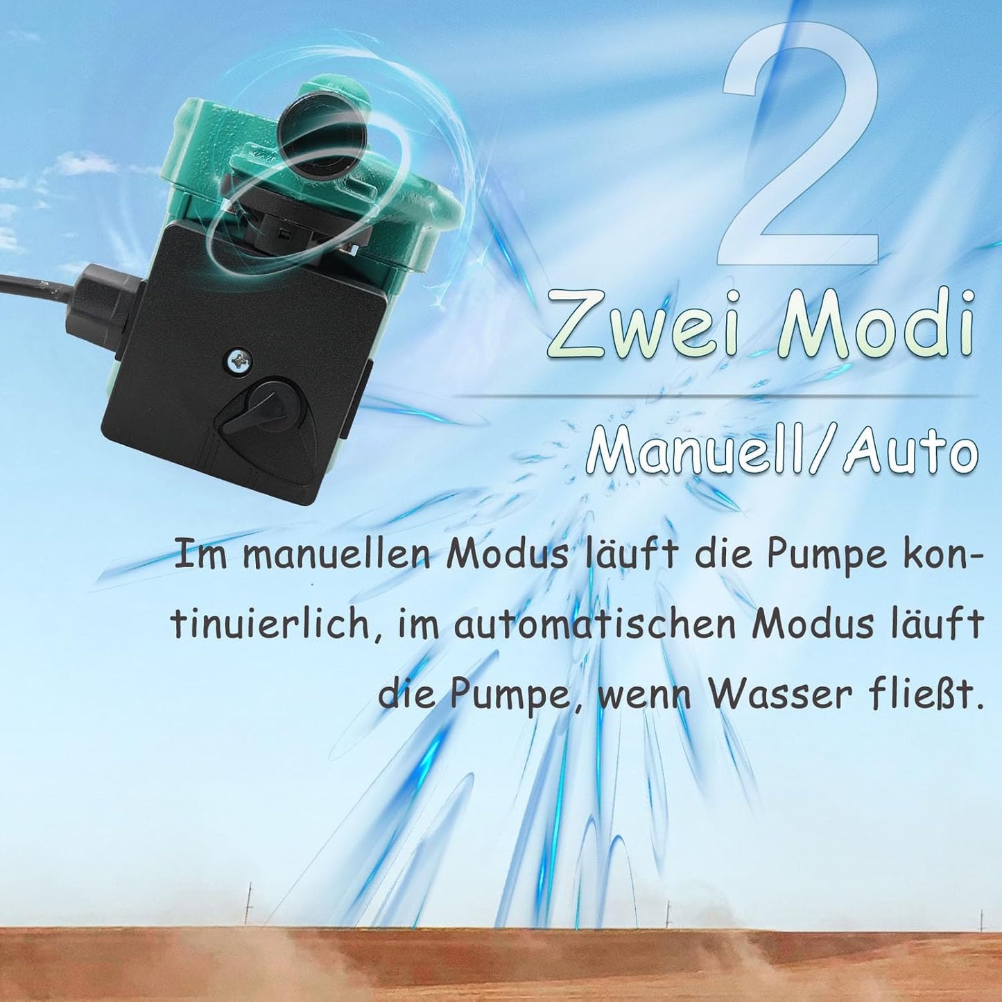 Umwälzpumpe | RS15/9 Heizungspumpe, 125W Zirkulationspumpe Warmwasser